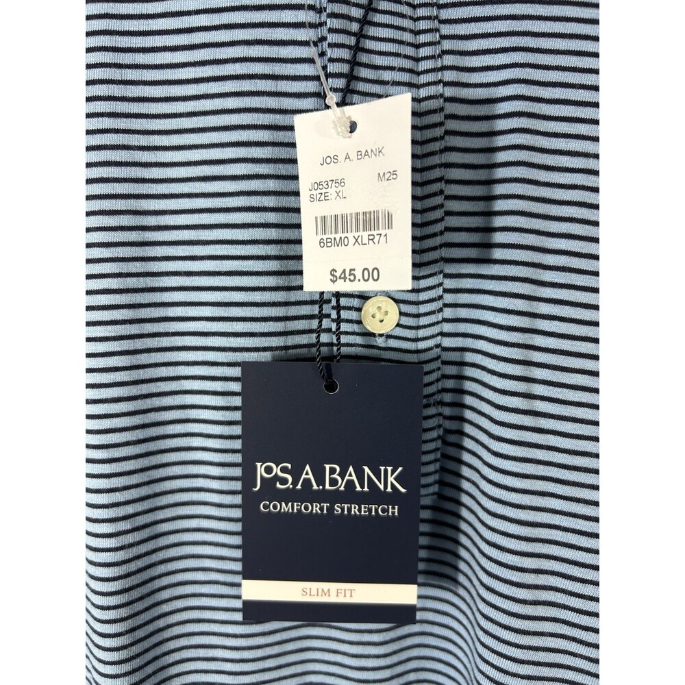Jos. A. Bank Men's Polo Slim Fit Comfort Stretch Shirt Short Sleeve XL - Picture 2 of 5